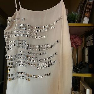 Robert Rodriguez Runway Cream Camisole with Silver Embellishments! One of a kind